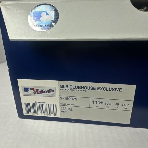 REEBOK Clubhouse CHICAGO WHITE SOX 2005 WORLD SERIES Mens Sz 11.5 Sneakers NIB main image 7